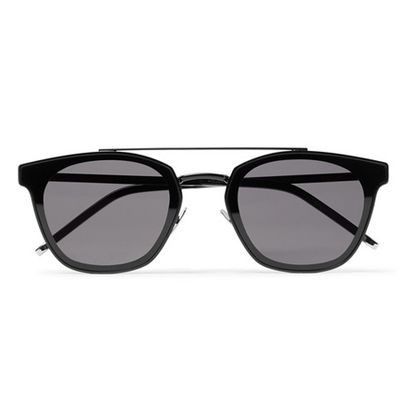 Aviator-Style Metal Sunglasses from Saint Laurent