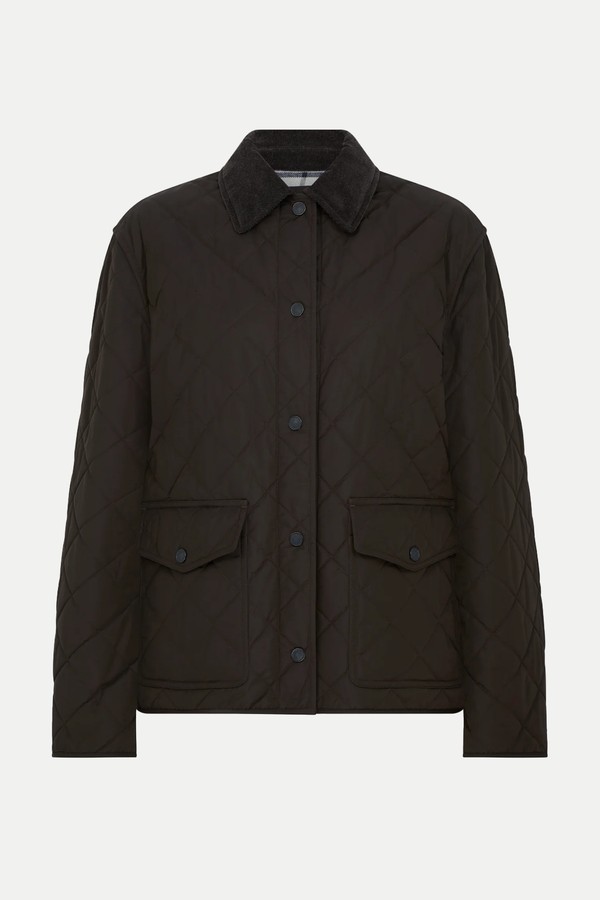 Winchester Quilted Jacket In Walnut