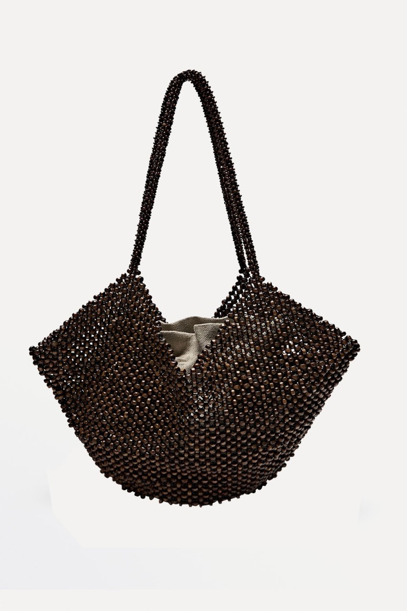 Wooden Mini Handbag from Massimo Dutti