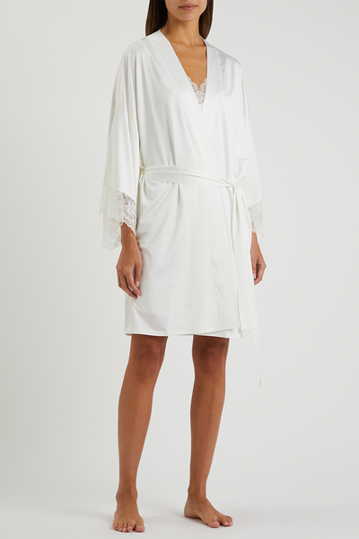 Juna Ivory Stretch-Jersey Robe from Hanro