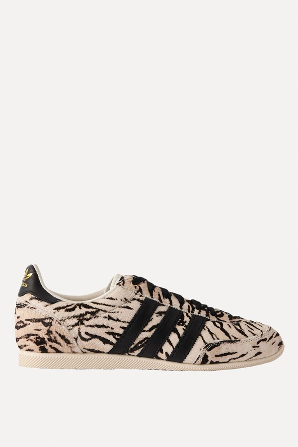 Japan Leather-Trimmed Zebra-Print Calf Hair Sneakers from Adidas