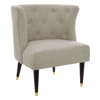 Grey Woven Effect Accent Chair