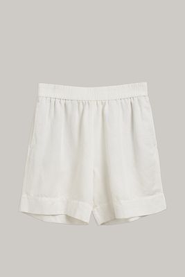 Linen Viscose Pull-On Shorts