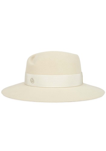 Virginie Ivory Felt Fedora from Maison Michel Paris