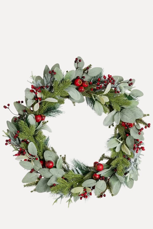 Artificial Eucalyptus & Rosehip Berry Wreath