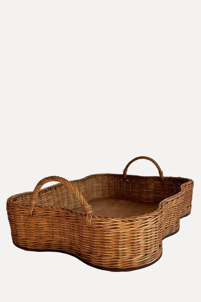 Provence Wavy Wicker Tray from Petit Panier