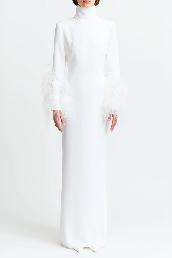 Arios Feather-Trim Gown from 16Arlington