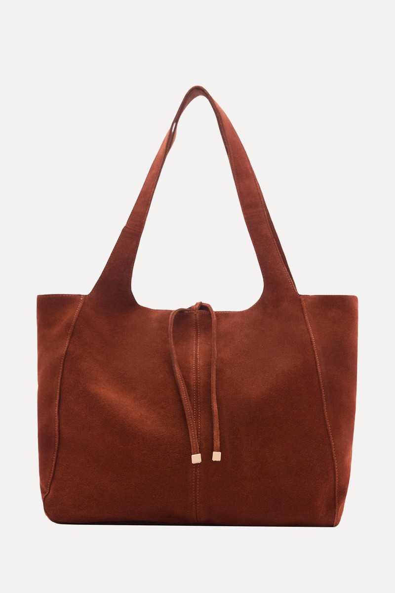 Leather Shopper Bag from Mango