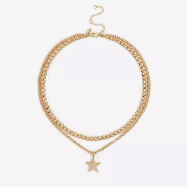 Star Charm Gold Multirow Necklace