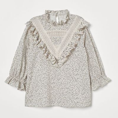 Frilled Cotton Blouse from H&M