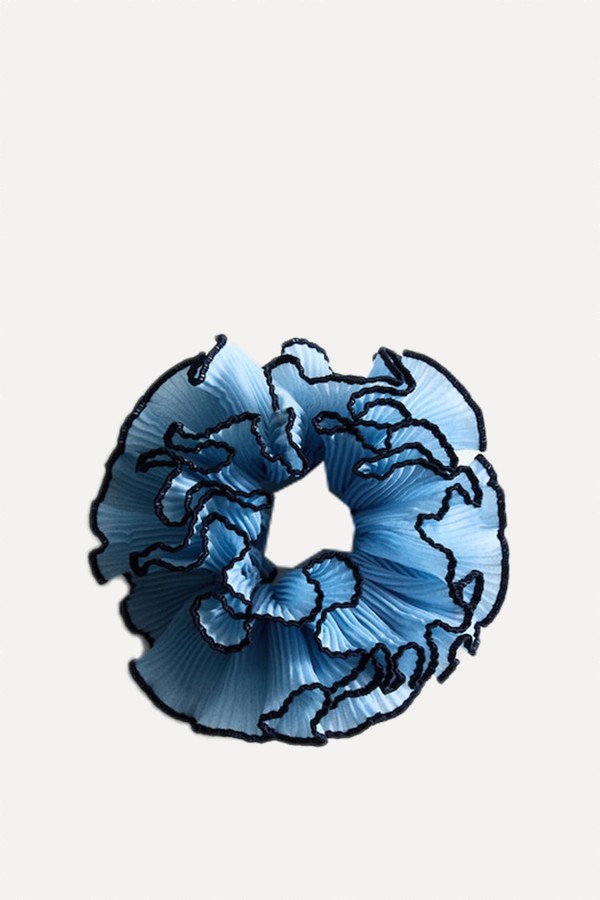 Flower Scrunchie With Contrasting Trim from MANGO