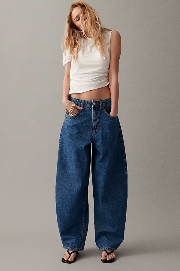 High Waisted Barrel Jeans  from ASOS DESIGN