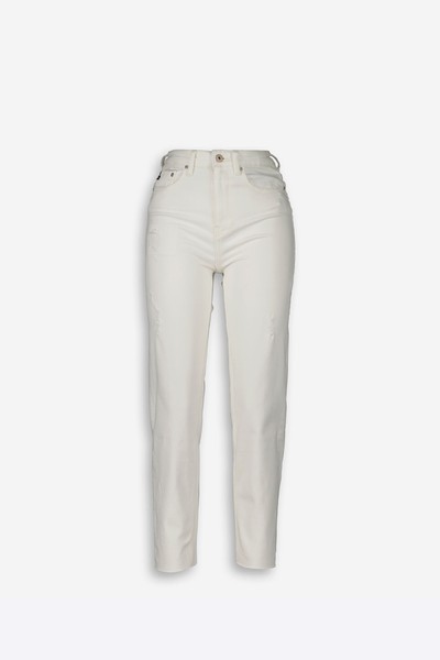 White Balloon Straight Jeans