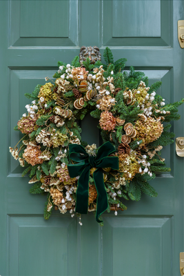 Luxury Let It Snow Wreath, £280 | Lucy Vail Floristry