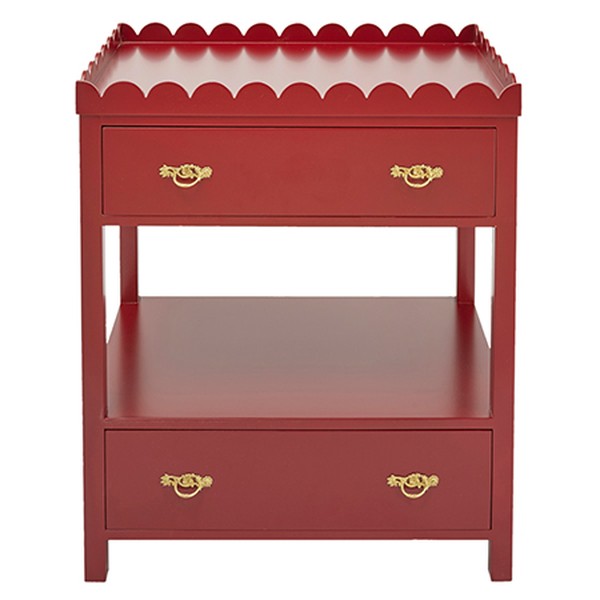 Scalloped Bedside Table from Vanrenen GW Designs