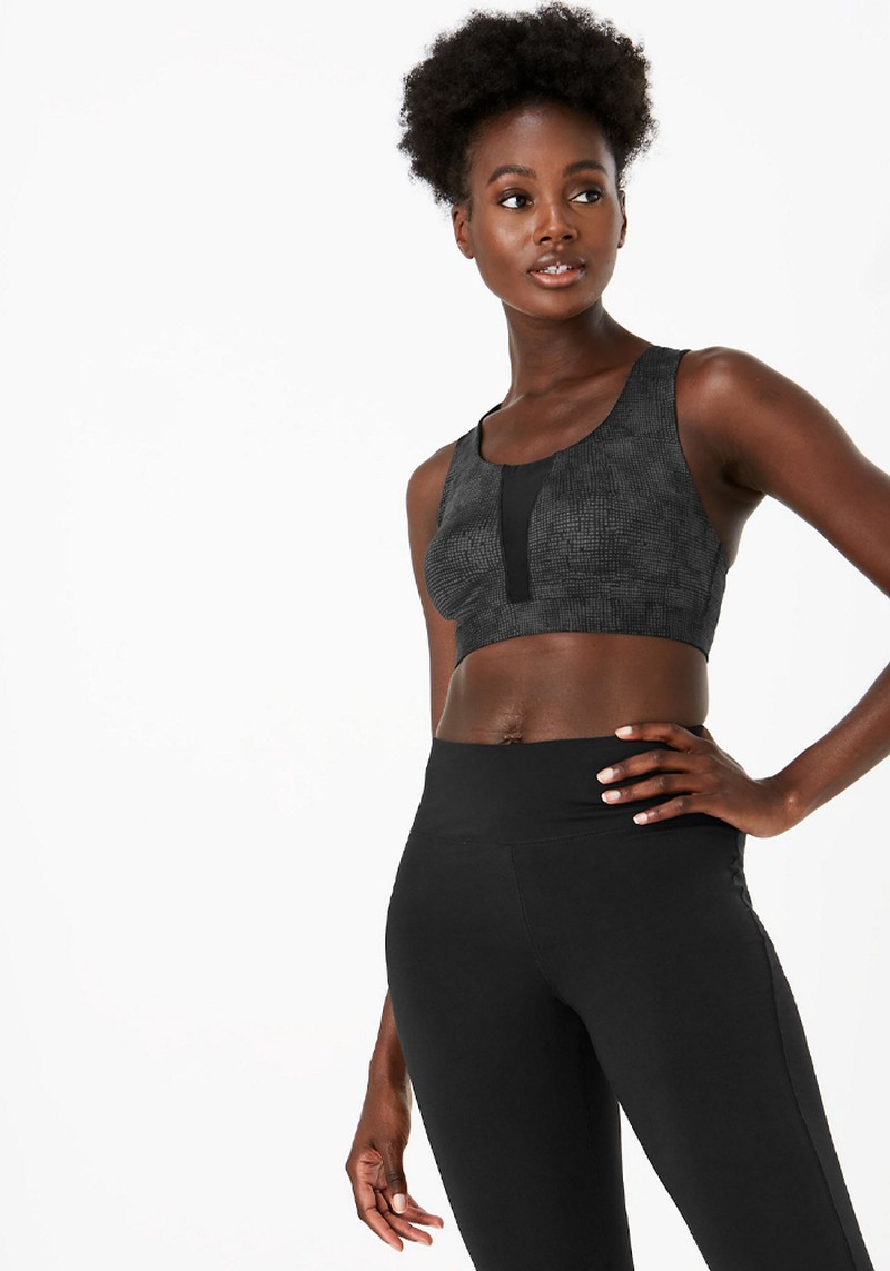 Mesh High Impact Non-Wired Sports Bra