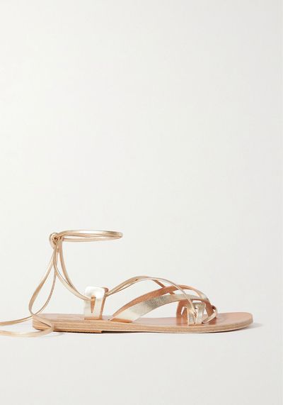 Artemis De Gabies Metallic Leather Sandals from Ancient Greek Sandals