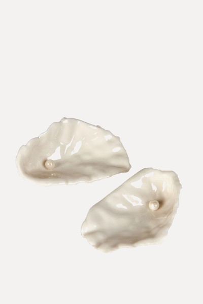 Pair Of Oyster Salt & Pepper Cellars from Edition 94