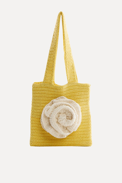 Crochet Flower Bag from Mango