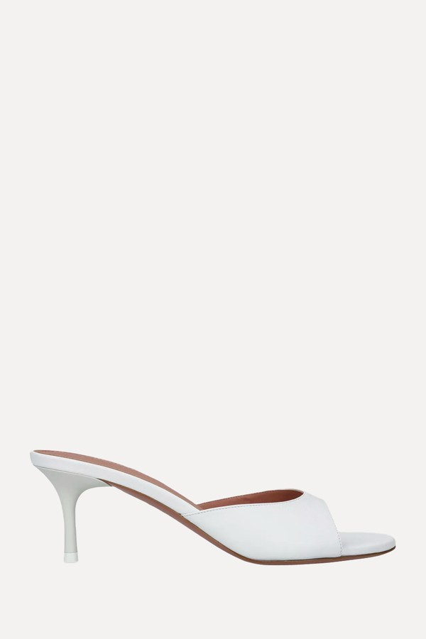 Leather Jeanne Heeled Mules 60 from Amina Muaddi