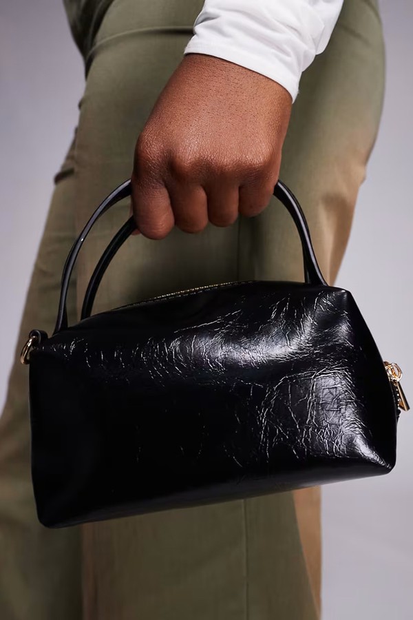 Textured Mini Grab Clutch With Cross Body Strap from ASOS DESIGN