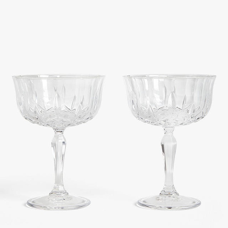 Paloma Opera Crystal Glass Champagne Saucers