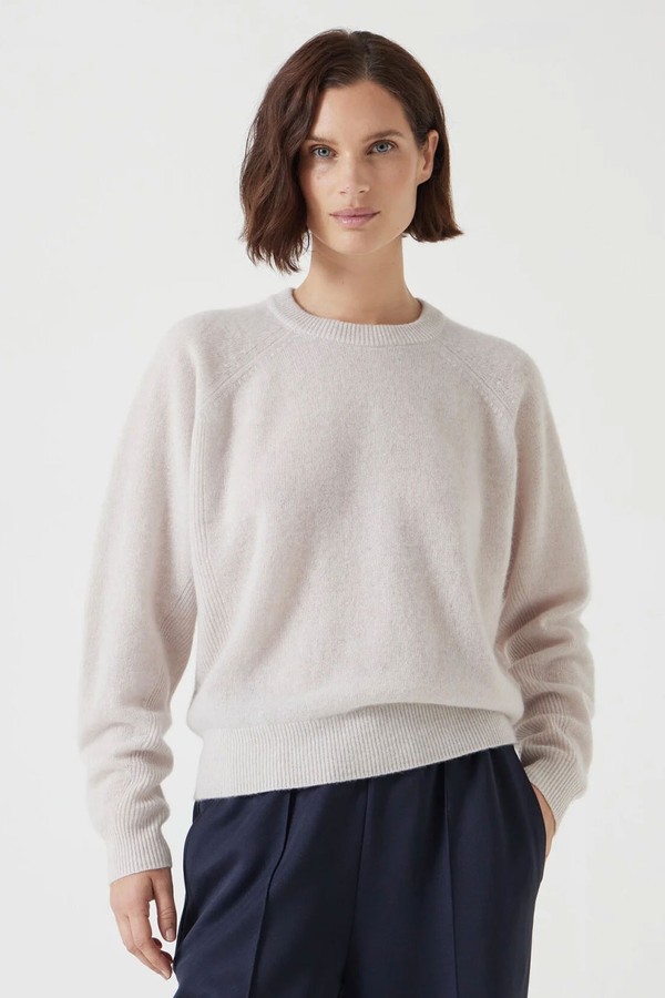 Jasmine Cashmere Rib Detail Jumper from Hush