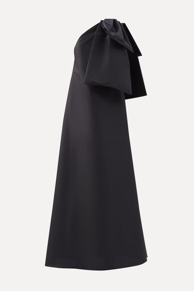 Winnie One-Shoulder Crepe Gown