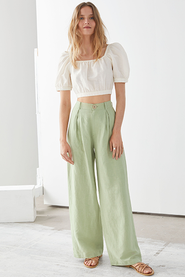 Pleated High-Rise Wide Trousers from & Other Stories