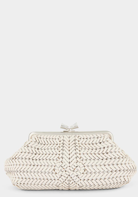 Maud Tassel Large Chalk Clutch from Anya Hindmarch