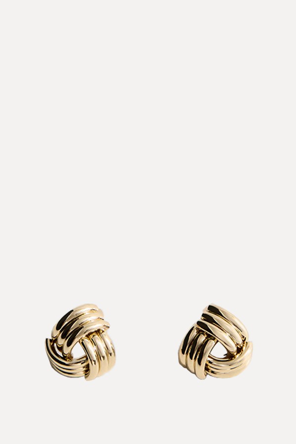 Intertwined Knot Earrings from Mango