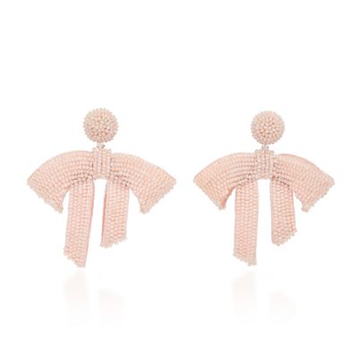 Drape Beaded Drop Earrings from Oscar De La Renta