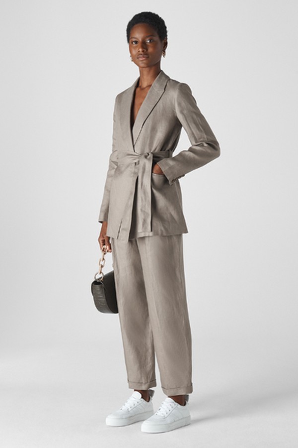 Lea Linen Belted Jacket
