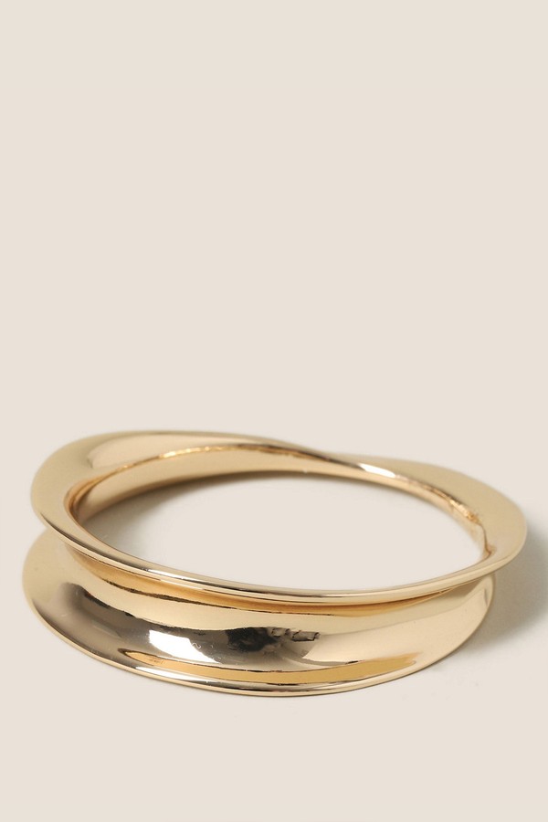 Gold Tone Wrap Bangle