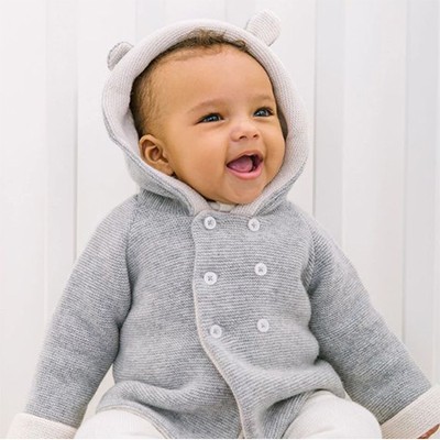 Grey Marl Little Teddy Coat from Trotters