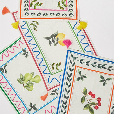 Embroidered Tassel Placemats from Oliver Bonas 