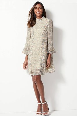 Floral Print Long Sleeve Swing Mini Dress from M&S