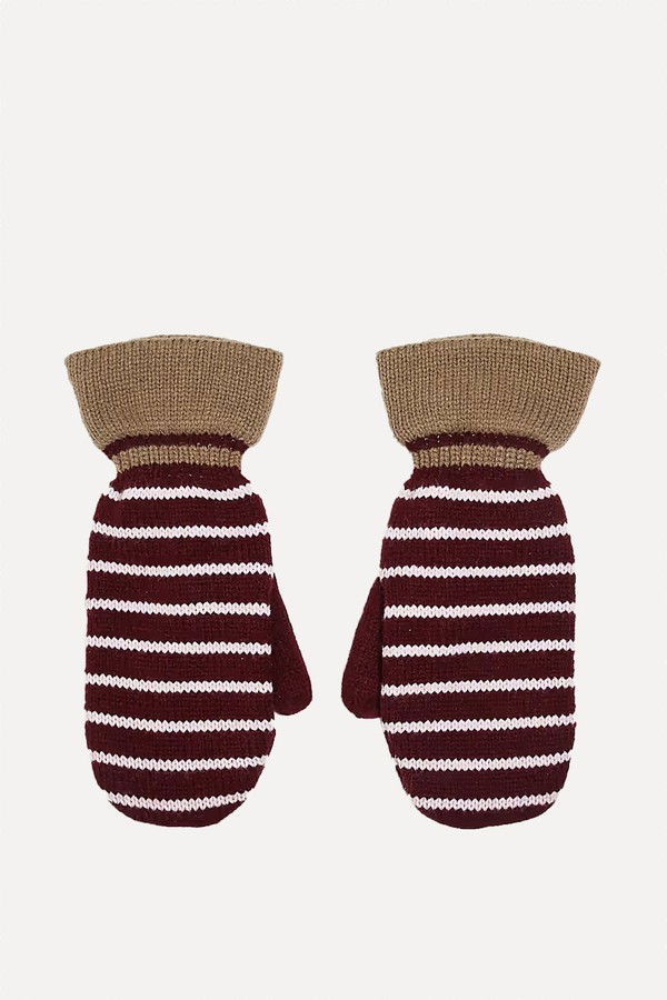 Emerald Stripe Mittens from Becksondergaard