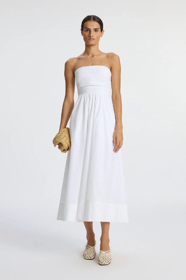 Tate Strapless Midi Dress from ALC