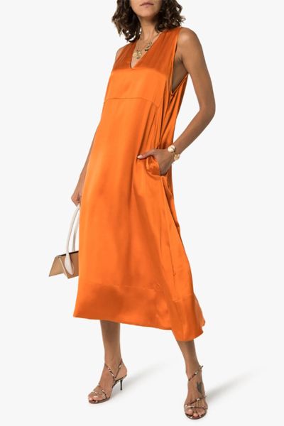 Panelled Silk Slip Dress from Asceno
