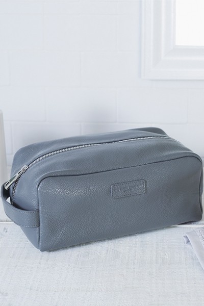 Men’s Leather Wash Bag