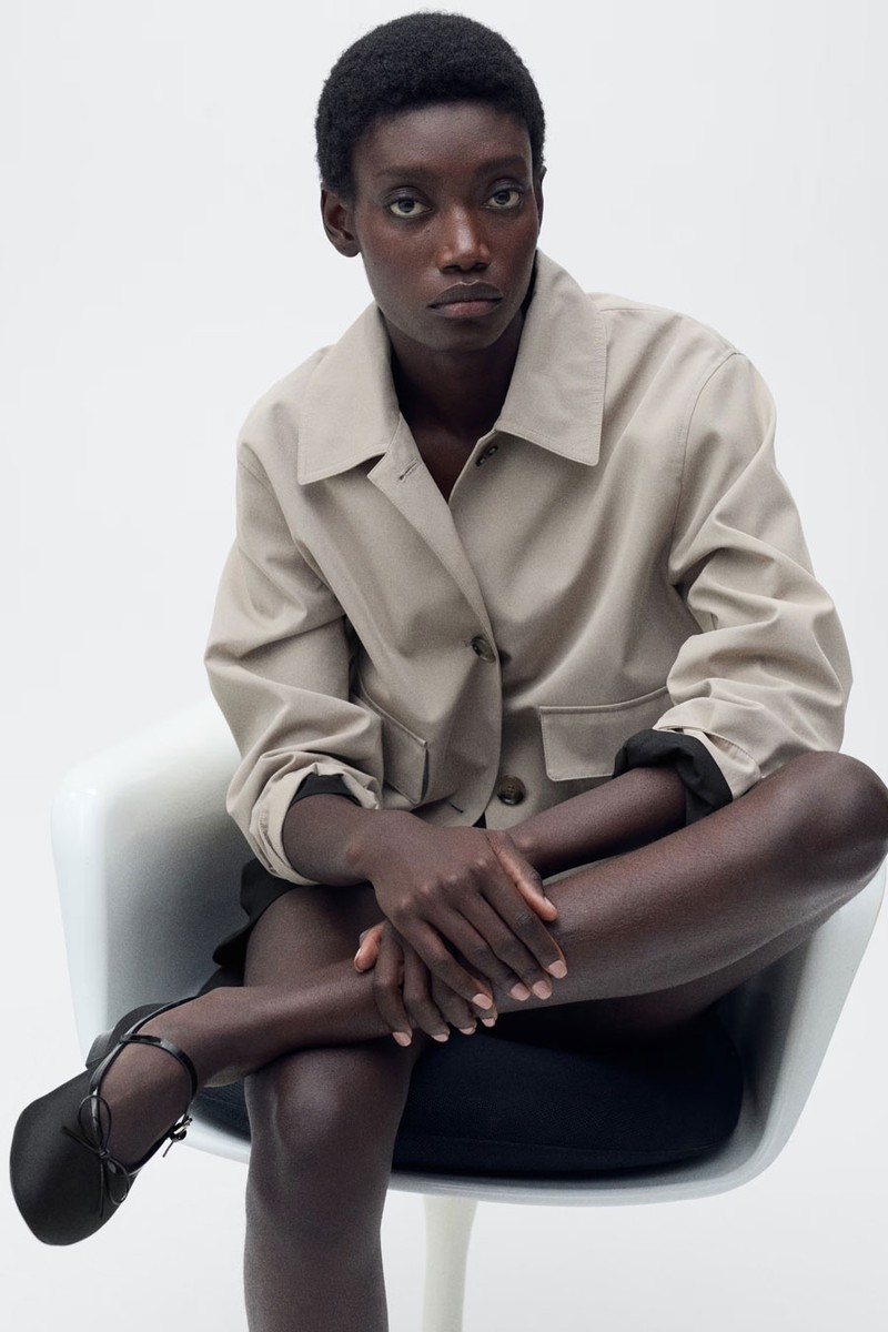 Ballerinas With Strip & Bow Detail