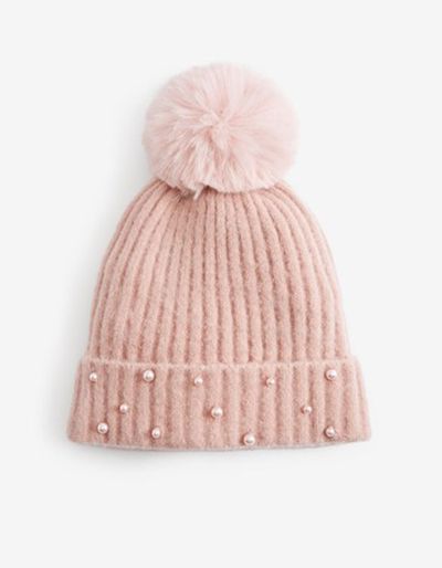Pearl Effect Beanie from Next
