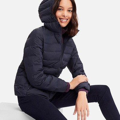 Ultra Light Down Hooded Seamless Parka