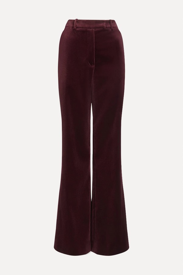 Taylor Velvet Wide Leg Trousers from Cefinn