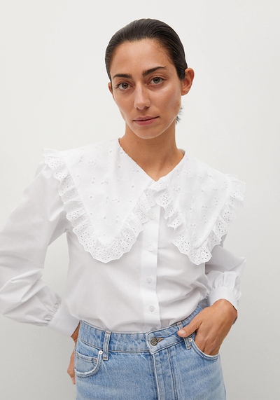 Double Baby-Collar Shirt from Mango