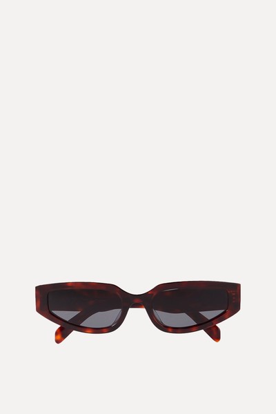 Celine Triomphe Cat-Eye Tortoiseshell Acetate Sunglasses from Celine