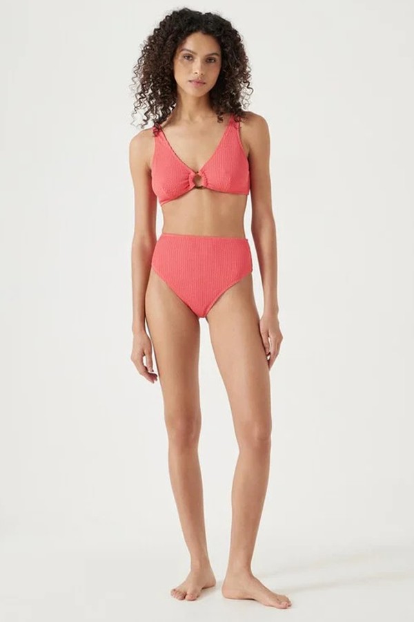 Crinkle Ring Bikini Top from Hush