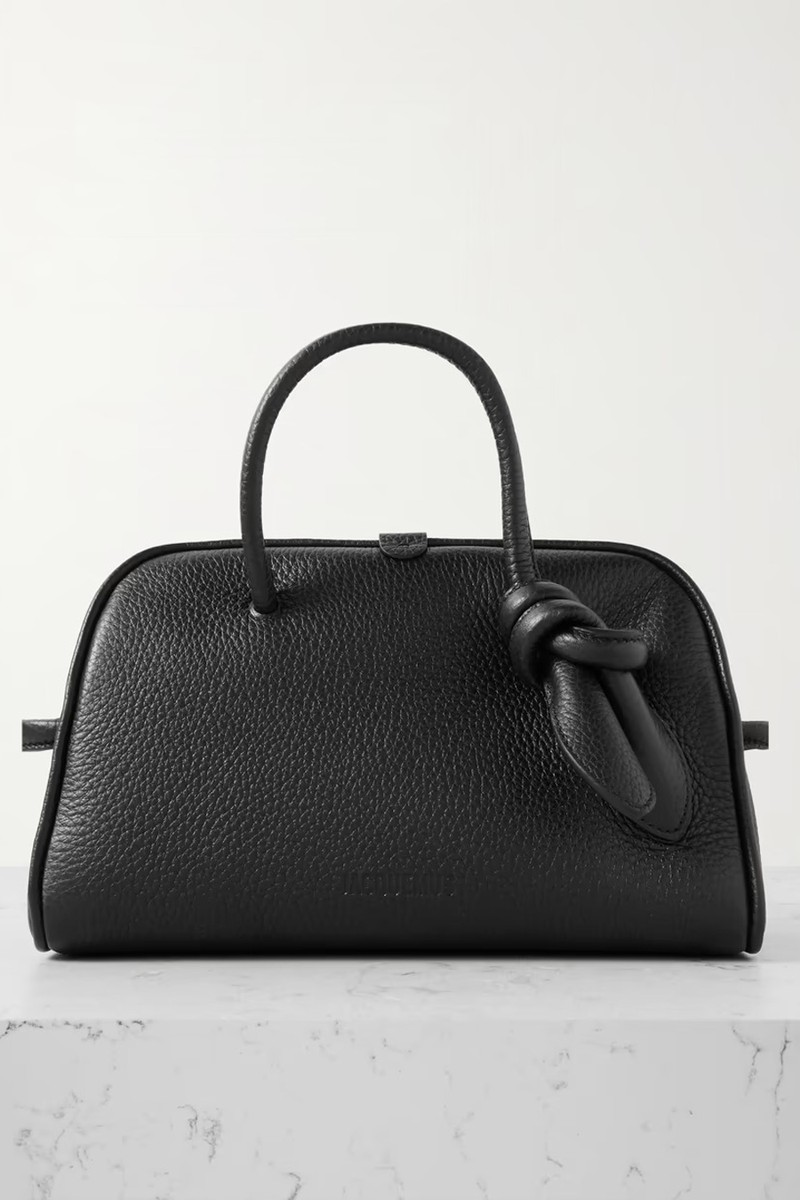 The Turismo Small Textured-Leather Tote from jacquemus