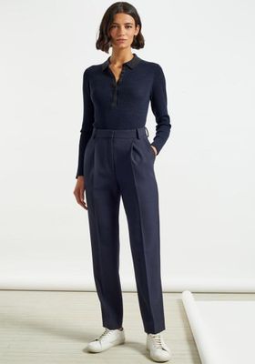 Tristin Tapered Stretch Wool Blend Trousers  from Cefinn